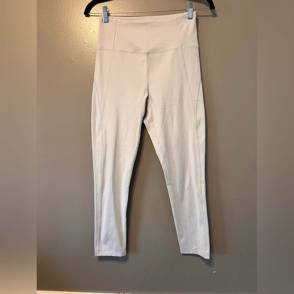 Girlfriend collective Compressive cropped (23.75) Legging, Pebble/pale blue, M